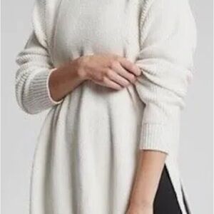 Athleta White West End Tunic Sweater